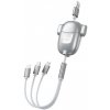 Dudao L8Pro 3in1 kábel USB - Micro USB / Lightning / USB-C 3A 25-110cm