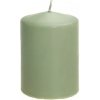 CHAKS Sviečka valec šalviovo zelená 6 x 10 cm