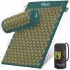 Akupresúrny set 4FIZJO zeleno-zlatá podložka + vankúš