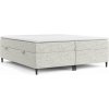 Svetlosivá boxspring posteľ s úložným priestorom 140x200 cm Araya – Maison de Rêve