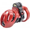 Pás cudnosti Cyborg Chastity Cage Black | Red Brutus