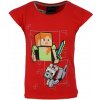 Dievčenské tričko Minecraft Red Veľkosť: 116