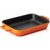 WAS Germany LAVA smaltovaný liatinový pekáč oranžový 30 x 22 x 6 cm