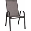 Kondela ALDERA Stohovateľná stolička hnedý melír/hnedá