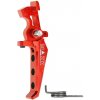 MAXX Hliníková CNC SPEED spoušť pro M4/M16 - TYPE E, červená