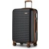 Kono 2486 Kufr spinner 65cm Černý ABS/Polykarbonát