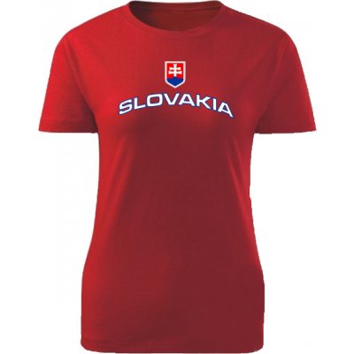 Valach Tričko Slovakia Dámske klasik Červené XXL (52-54)