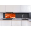 DIMEX | Dibond doska za kuchynskú linku | DBW-08040-037 Oranžový abstrakt| 80 x 40 cm + Dibond obkladová doska Dimex do kuchyne Oranžový abstraktv rozmere 80 x 40 cm