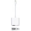AppleMix Adaptér Lightning na HDMI + Lightning pre Apple iPhone / iPad - HD dizajn - 10 cm - Biely
