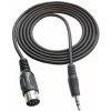 Kábel DIN-JACK 3.5mm 1,2m čierny