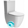 GSI PURA WC kombi, Swirlflush, spodný/zadný odpad, biela dual-mat 880609P