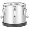 Nerezová termoska Kitchen Line na prepravu potravín, HENDI, Kitchen Line, 10L, Strieborná, ø300x(H)265mm