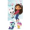 Disney Jerry Fabrics Detská plážová osuška GABBY - DOLLHOUSE 01 Bavlna 70x140 cm