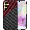 Techsuit Carbonite FiberShell kryt na Samsung Galaxy A35 5G – červený Vortex