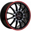 RONAL R54 7x16 4x108 ET25 black red rim