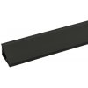 Kaindl Lišta k pracovnej doske 2190 čierna 63,5 x 2,4 x 1,6 cm