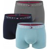 TOMMY HILFIGER - boxerky 3PACK TH original cotton dark ash & desert sky color - limitovaná edícia -L (89-100 cm)