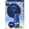Nivea Creme Care sprchový gel Creme Care 250 ml + univerzální krém Creme 75 ml darčeková sada