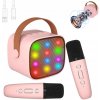 Prenosný Bluetooth reproduktor RGB Karaoke s mikrofónom na párty