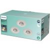 Philips Dive SL261 LED kúpeľňové zápustné bodové svietidlo 1x5,5W | 350lm | 2700K | IP65 - set 3 ks, ochrana EyeComfort, biela