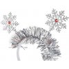 Čelenka do vlasov vločky, vianočná / párty - 1 ks 2 strieborná
