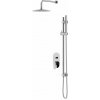 Cersanit Inverto Sprchový set s batériou pod omietku, s telesom, priemer 25 cm, chróm S952-005