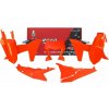 RTECH sada plastov KTM, RTECH (neon oranžovo-čierna, 6 dielov)