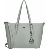 Svetloveľká shopper kabelka na rameno „Misty“ sivá