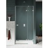 New Trendy Avexa Nickel Brushed sprchové dvere 140 cm výklopné niklová brúsená/priehľadné sklo EXK-8470