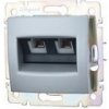 Legrand Slovensko, s.r.o. Valena - 770233 - Dátová zásuvka 2xRJ45 FTP Cat.6 - Hliník
