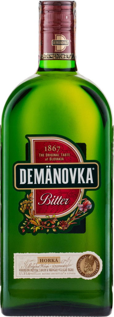 Demänovka Bitter Horká 38% 0,7 l (čistá fľaša)