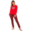 Dámske pyžamo 671/306 Time - CORNETTE Červená XL