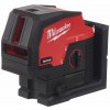 MILWAUKEE M12 Kombinovaný krížový líniový-bodový laser - zelený