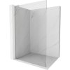Mexen Kioto L, sprchová zástena Walk-In 110 x 200 cm, 8mm číre sklo, brúsená oceľ profil, 800-110-103-97-00