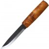 Helle HE-200096 Viking vonkajší lovecký nôž 11 cm, drevo kučeravej brezy, kožené puzdro