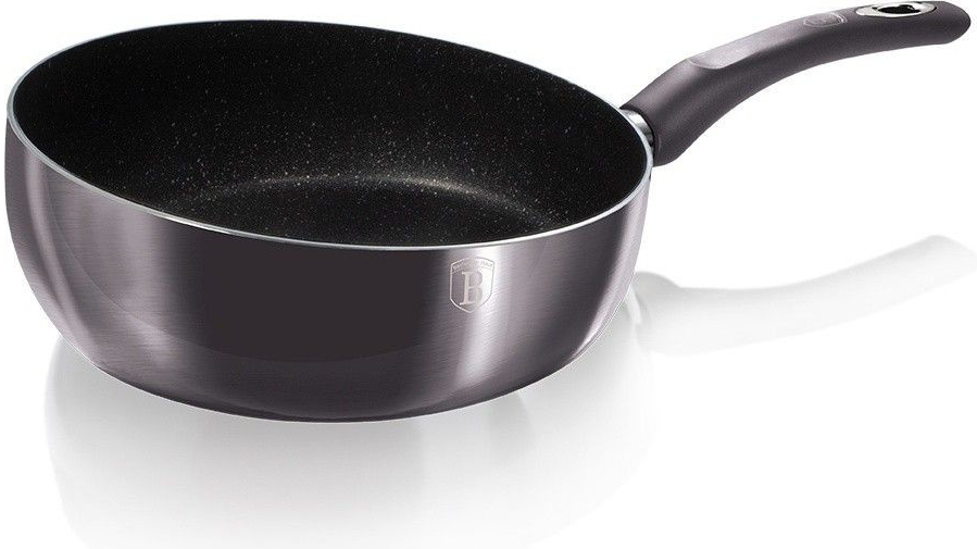 BERLINGERHAUS Panvica Vymieňací s mramorovým povrchom Carbon PRO Line BH-6906 26 cm