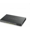 Zyxel GS1920-24HPv2, 28 Port Smart Managed PoE Switch 24x Gigabit Copper PoE and 4x Gigabit dual pers., hybrid mode, 375 Watt PoE GS192024HPV2-EU0101F