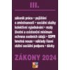 Zákony III 2024 Zákoník práce Pojištění Sociální služby