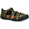 Keen Seacamp II Dark Olive/Gold Flame AD (CNX) športové sandále