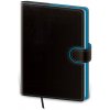 Flip A5 denný 2026 čierno/modrá