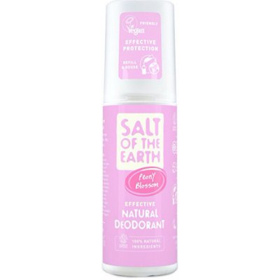 Salt-Of-The-Earth Peony Blossom Natural unisex deodorant - Prírodný minerálny dezodorant v spreji s vôňou pivonky 100 ml