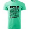 1976 v kocke - Klasické pánske tričko vyššej gramáže - L ( Mätová )