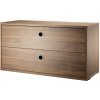 String Komoda String Chest With Drawers 78 x 30, walnut