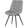 Jídelní židle, šedá, hladká látka, HC-T1130 GREY2