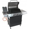 Cattara Gril HYBRID CORE plyn/drevené uhlie, 126 x 114 x 55 cm