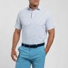 Pánska polokošeľa Kjus Men Golfer Polo S/S, White/Atlanta Blue XL
