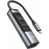 Yesido HB22 5v1 hub - HDMI / USB-C / 3x USB-A na USB-C - sivý - možnosť vrátiť tovar ZADARMO do 30tich dní