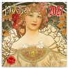 NOTIQUE Grid calendar Alphonse Mucha 2027, 30 x 30 cm