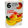 Parafínová čajová sviečka mango & banán Admit 6 ks