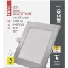 ZD2233 LED vstavané svietidlo NEXXO, štvorcové, strieborné, 12,5 W, so zmenou CCT EMOS Lighting